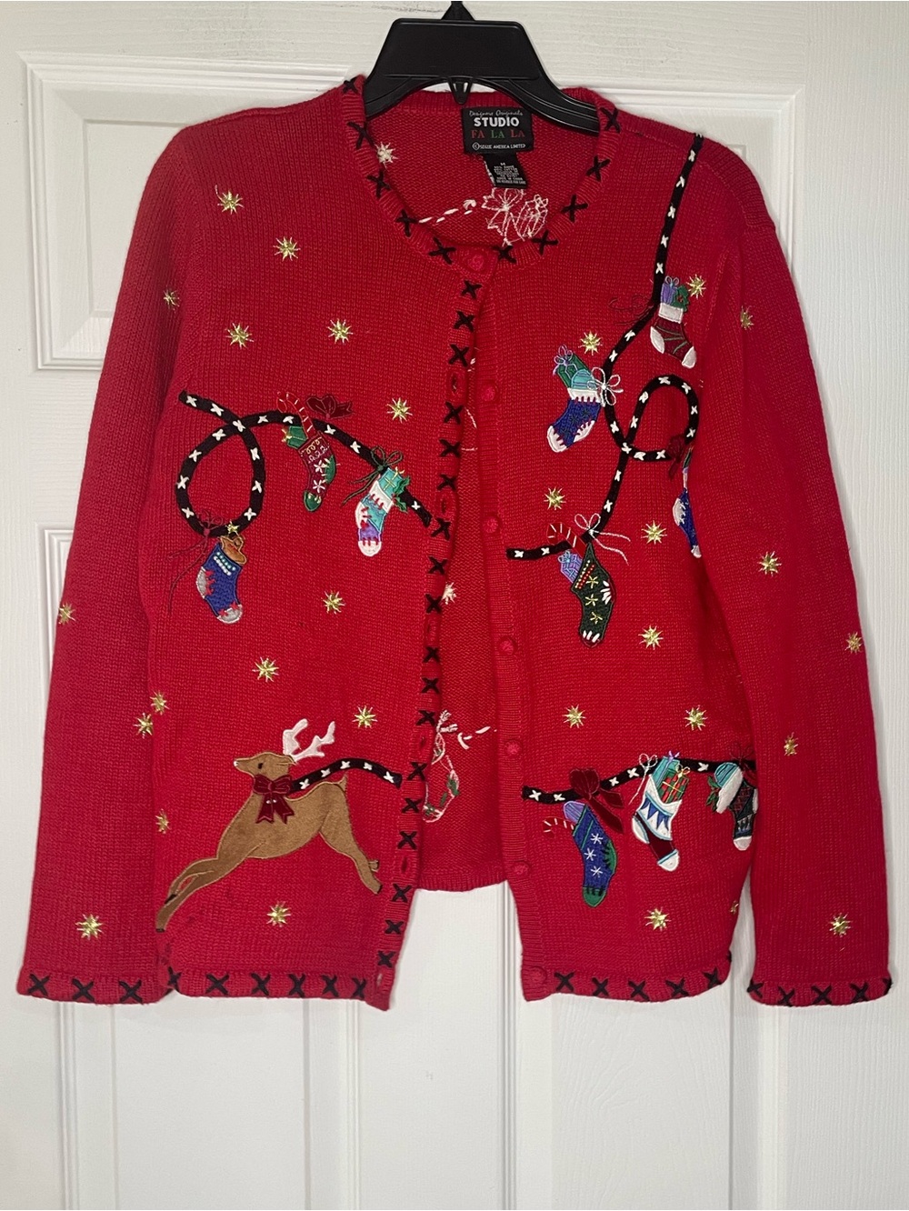 Designers Originals vintage Christmas Cardigan - Medium